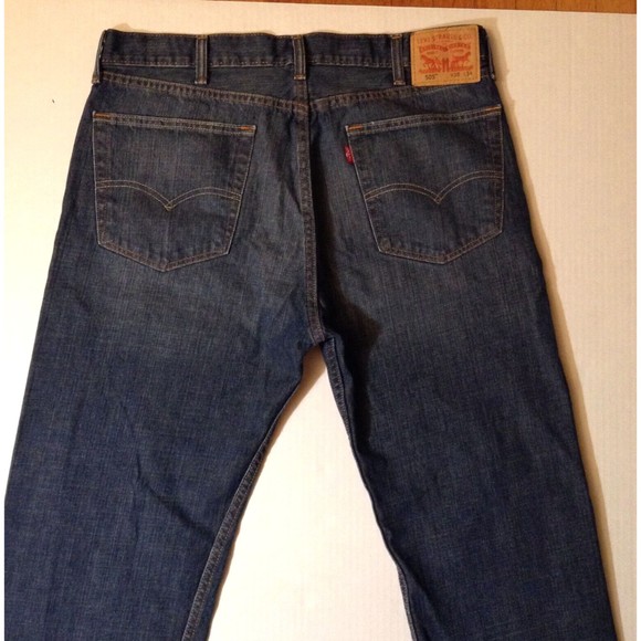 VTG Levis 505 Jeans Men 38x34 Dark Wash Straight Relaxed Fit 90s Y2K Made Mexico - Picture 6 of 11